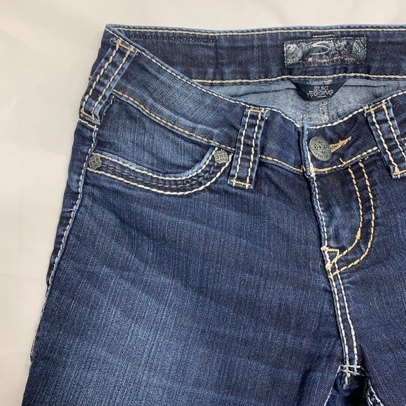 WOMEN’S Silver Blue Suki Jegging Low Rise Size 26 - Picture 8 of 13